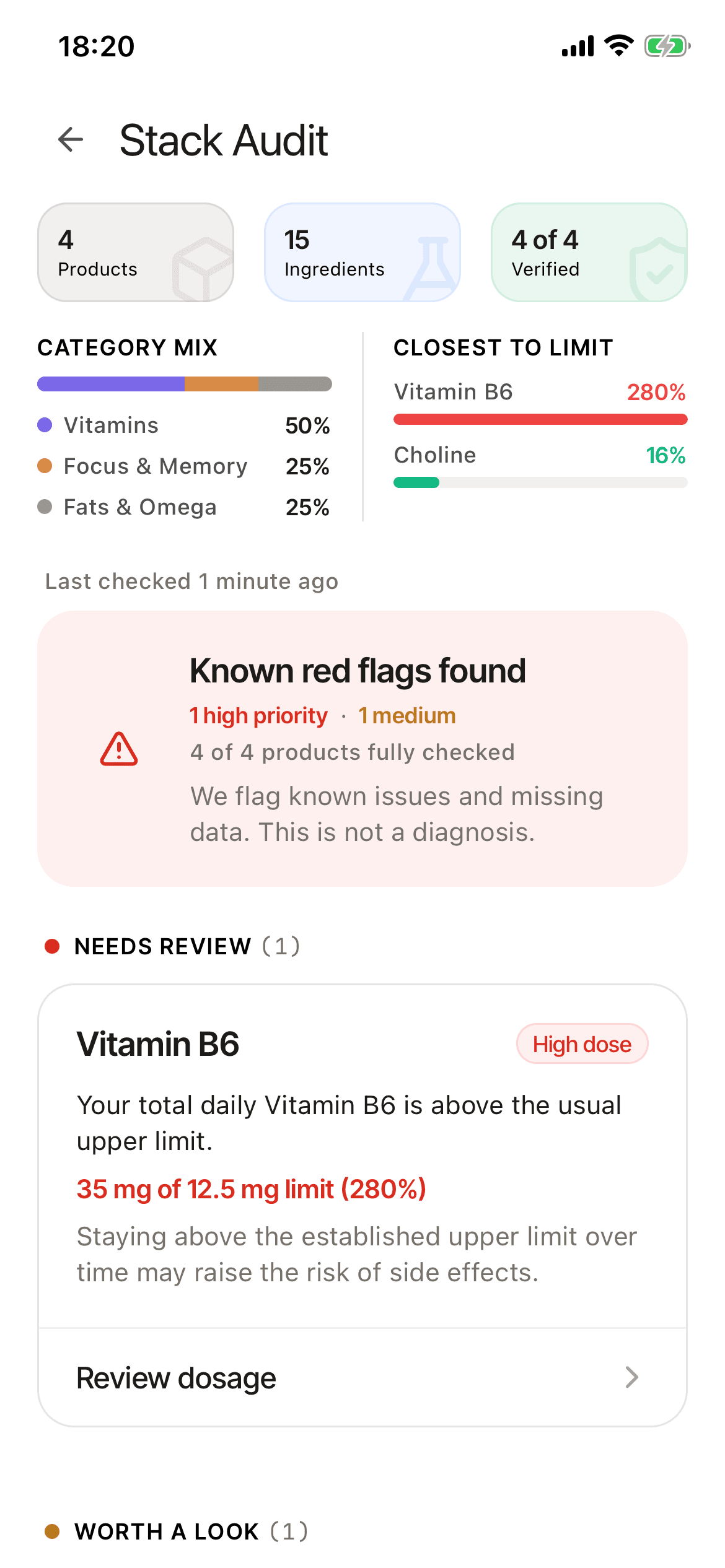 Dosea's stack safety check report